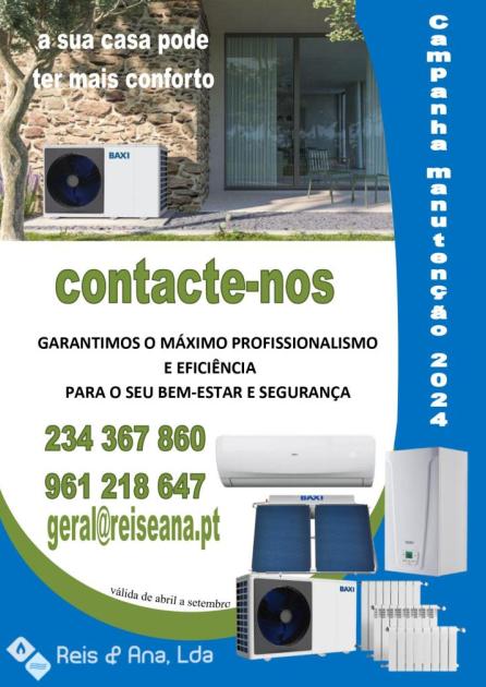 Campanha manutenção a sistemas de aquecimento sanitario e central